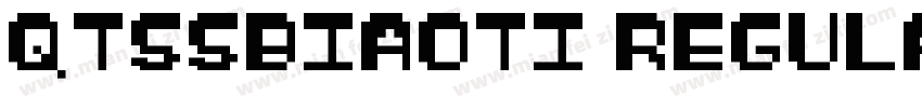 QTsSbiaoti Regular字体转换